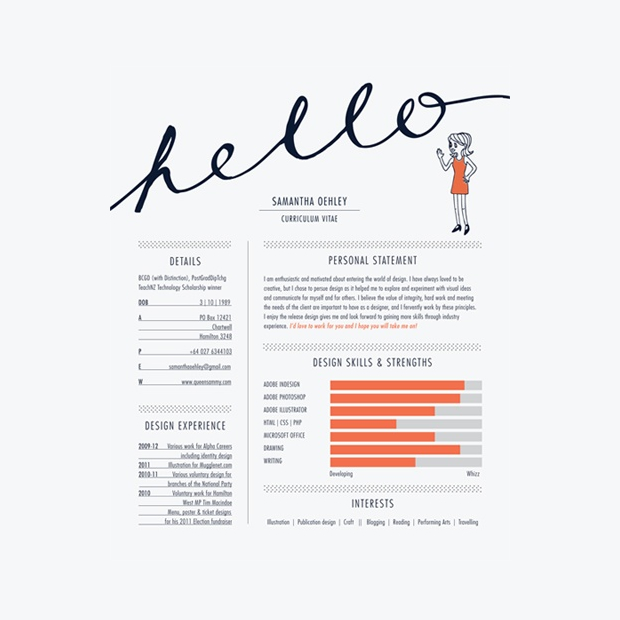17 awesome examples of creative cvs    resumes