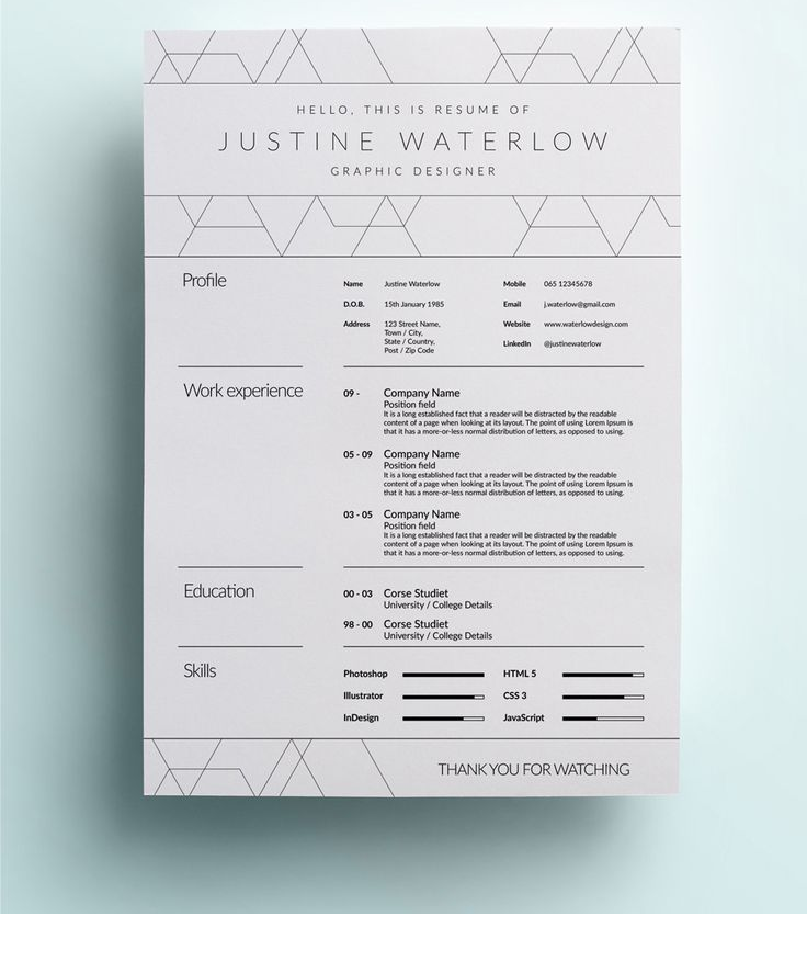 13 slick and highly professional cv templates