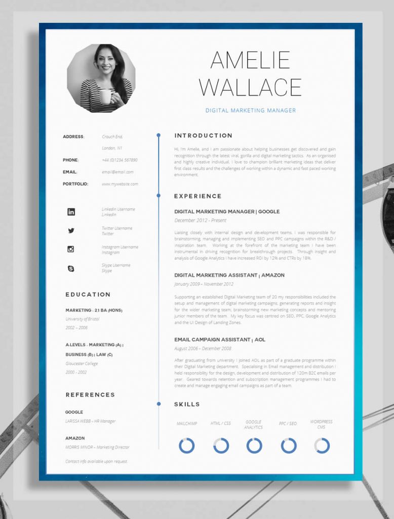 Easy Creative Resume Templates Castinghety