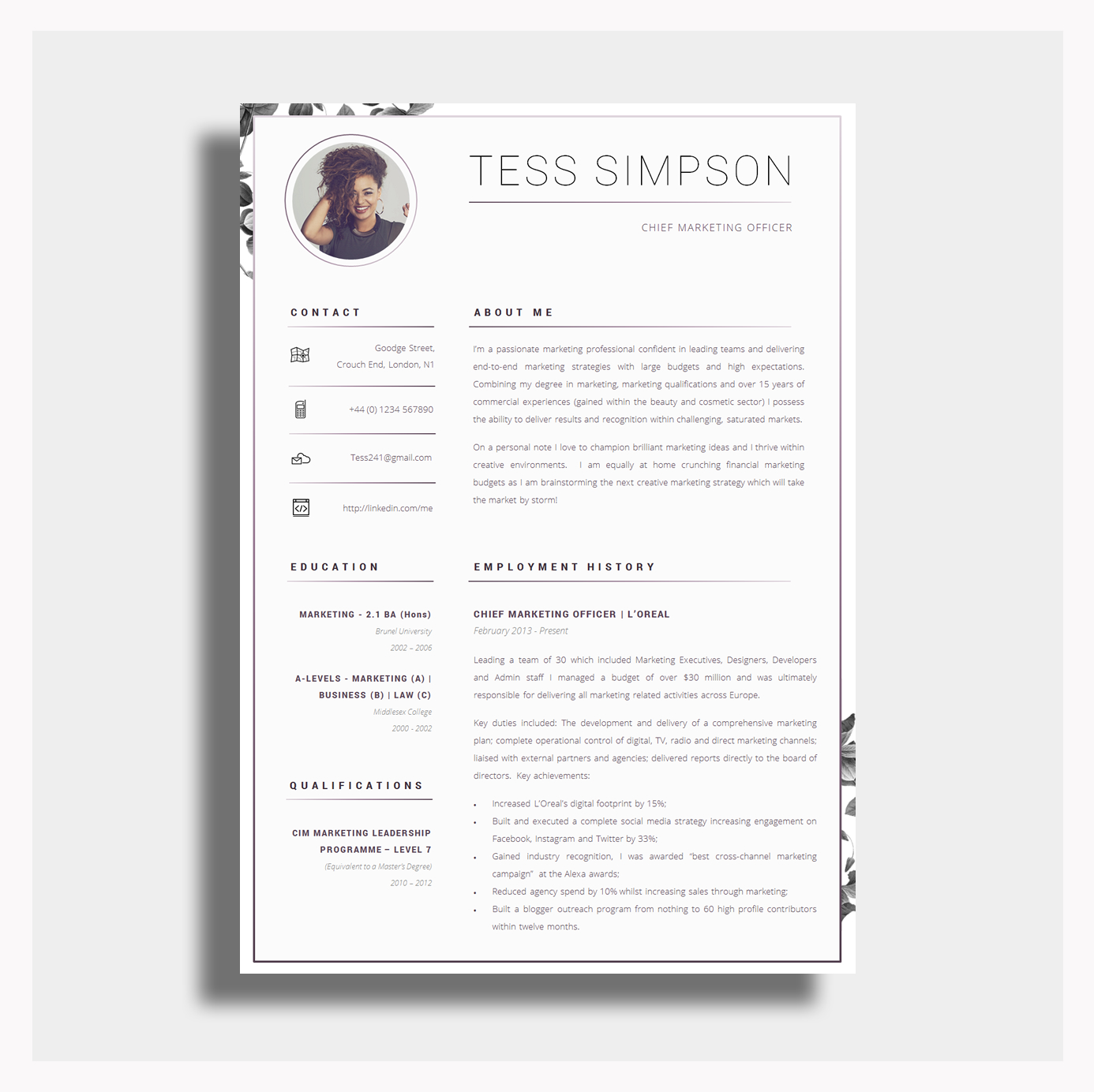 43 modern resume templates